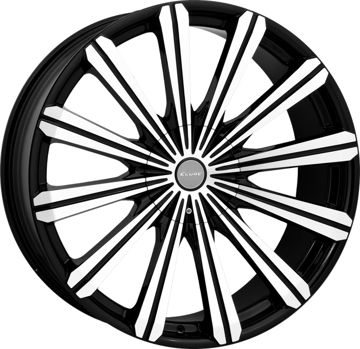 Elure 22" Black and Mach Face Wheel