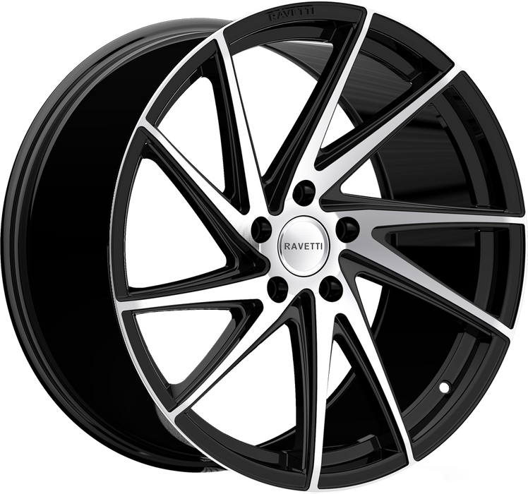 Ravetti 20" BLACK WITH MACHINED FACE